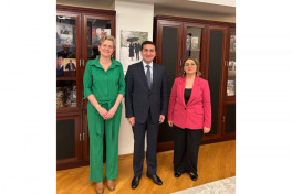 Хикмет Гаджиев провел встречу с послом Нидерландов в Баку