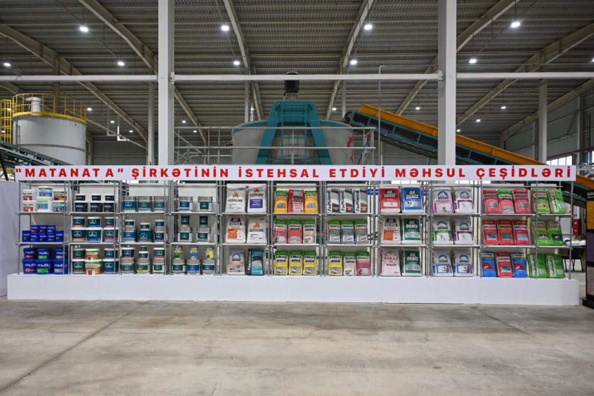 Алиев принял участие в открытии завода минеральной каменной ваты «AZWOOL»-ФОТО 