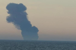 В Чёрном море на принадлежащем России судне произошёл взрыв