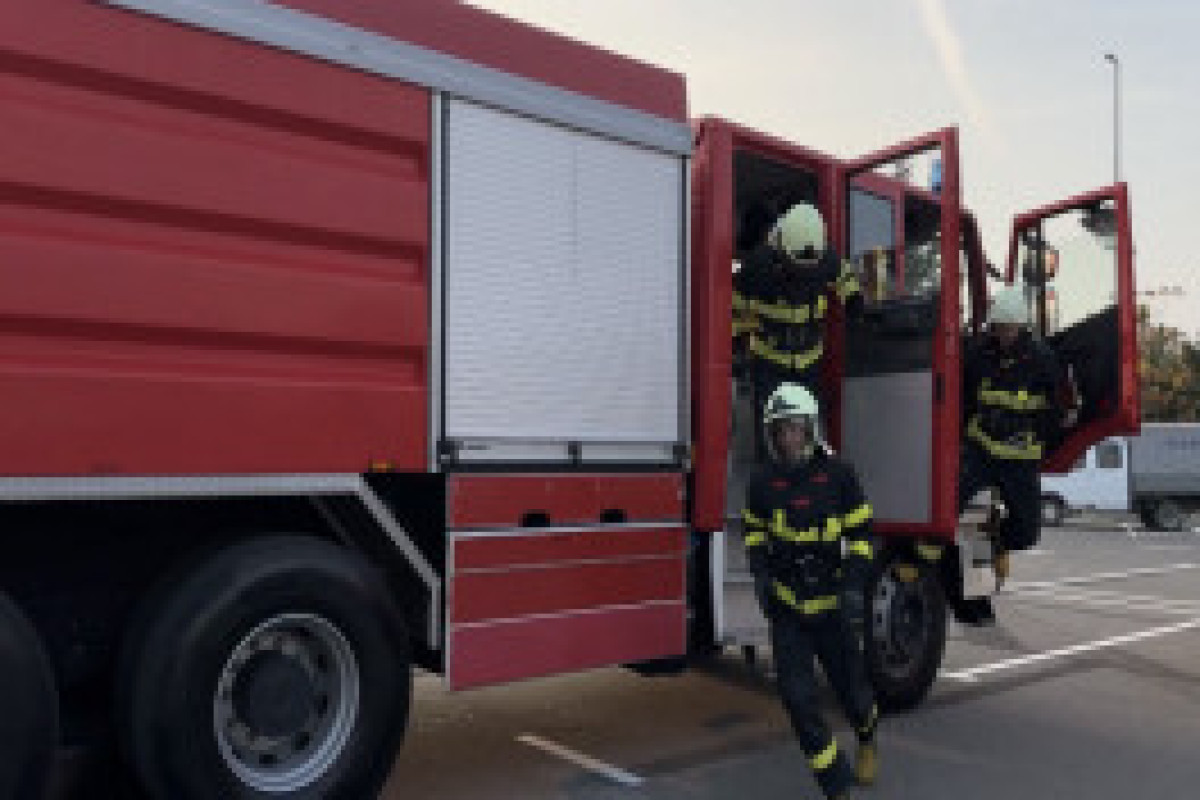 МЧС провело учения по пожарной безопасности в аэропорту Гябялы-ФОТО -ВИДЕО 