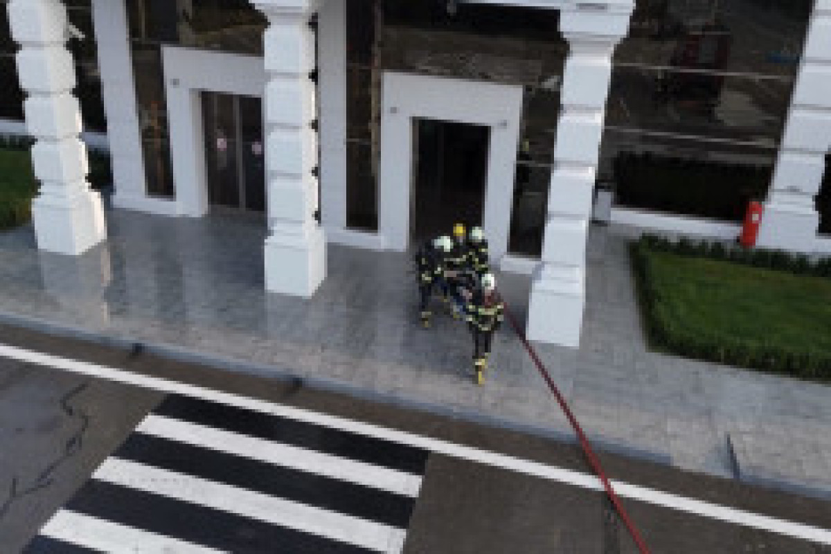 МЧС провело учения по пожарной безопасности в аэропорту Гябялы-ФОТО -ВИДЕО 