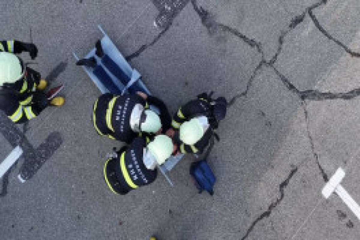 МЧС провело учения по пожарной безопасности в аэропорту Гябялы-ФОТО -ВИДЕО 