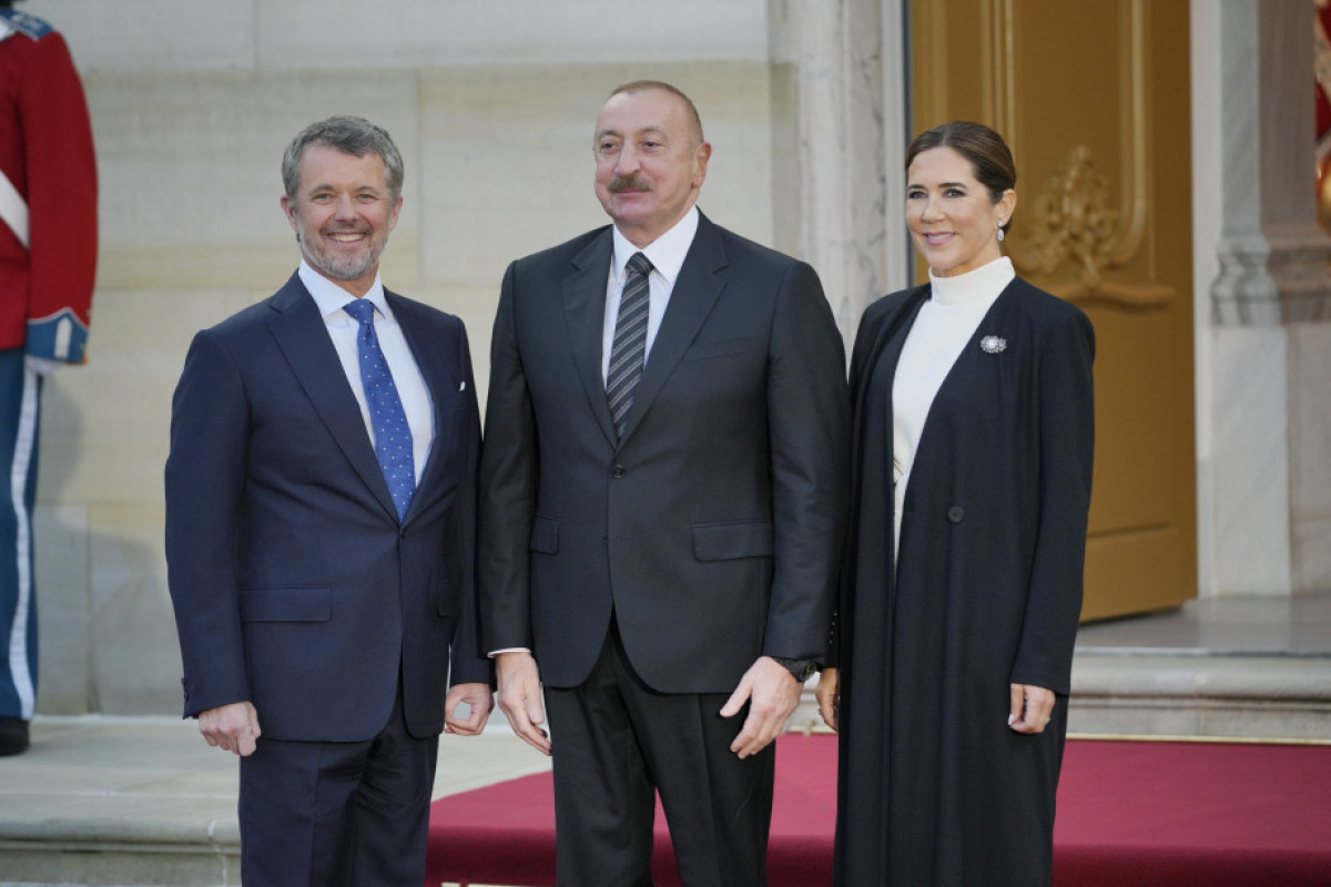 Президент Ильхам Алиев принял участие в приеме в Копенгагене