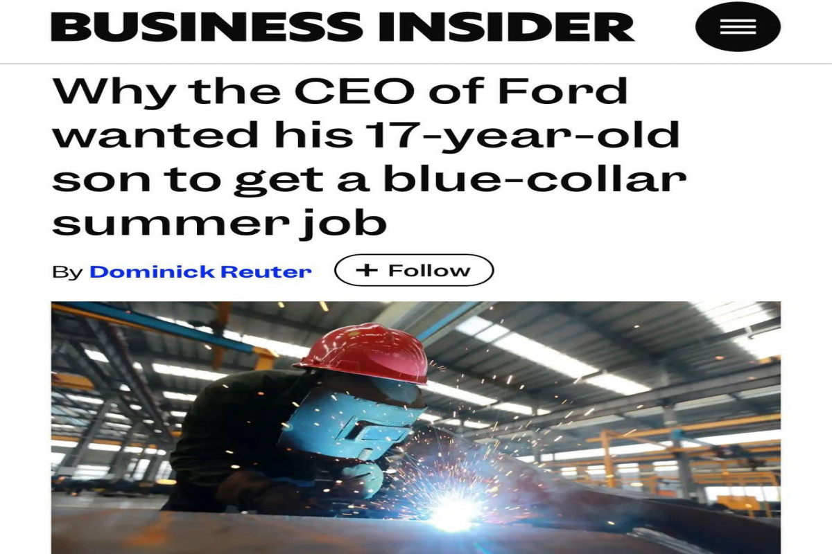 Глава Ford отправил сына работать сварщиком