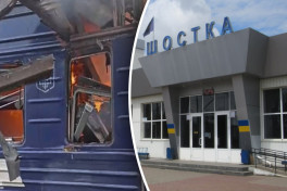 Россия ударила по пассажирскому поезду в Украине: 30 людей тяжело пострадали -ВИДЕО 
