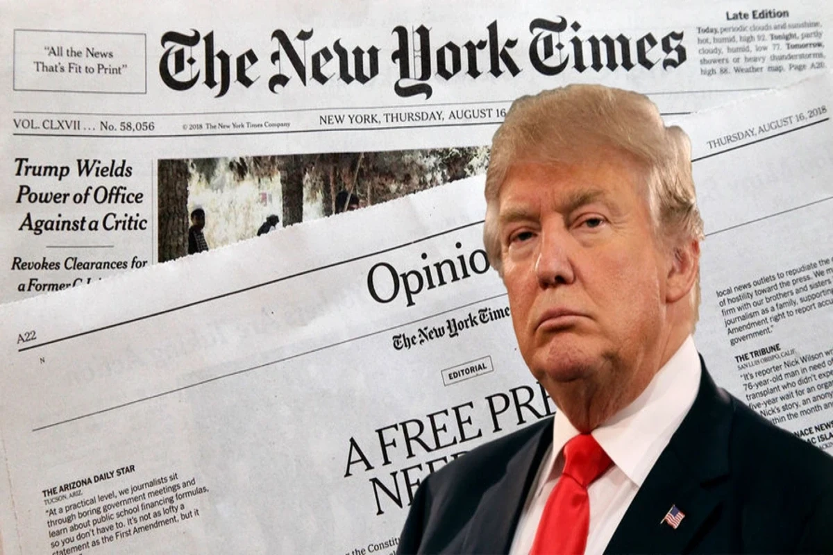 Трамп снова подал в суд на The New York Times — теперь на $15 млрд