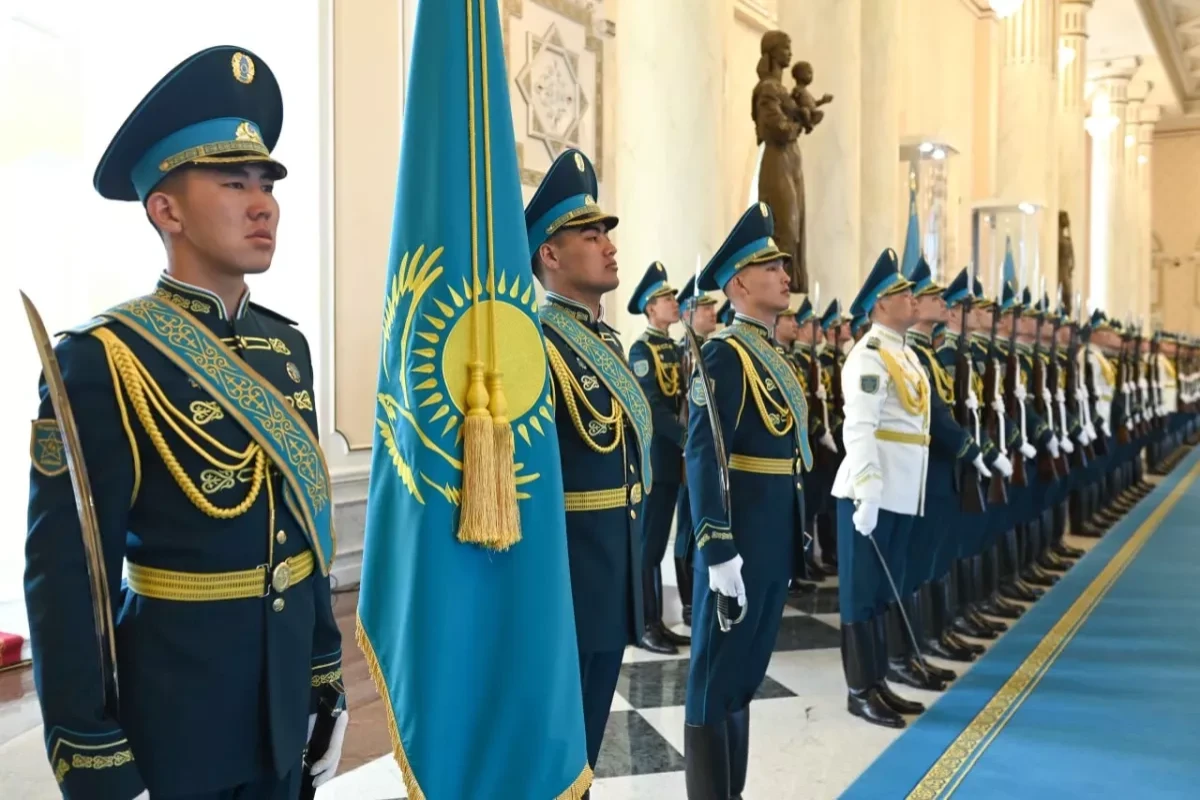 В Астане проходит церемония официальной встречи Ильхама Алиева-ФОТО 