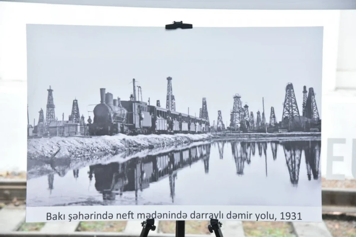 В Азербайджане представили редкие архивные фото о связи нефти и железных дорог-ФОТО 