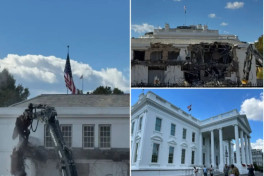 В США запретили публиковать фотографии строительства бального зала в Белом доме