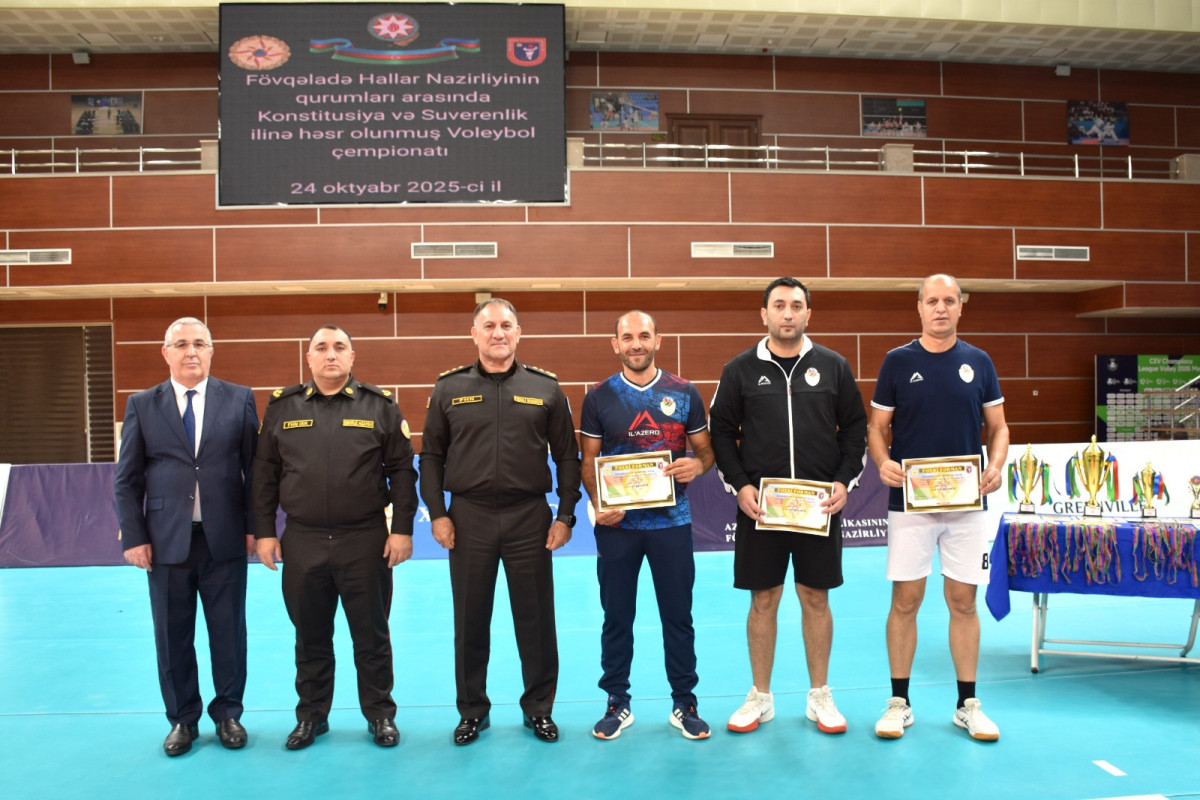 В МЧС Азербайджана подвели итоги волейбольного чемпионата-ФОТО 