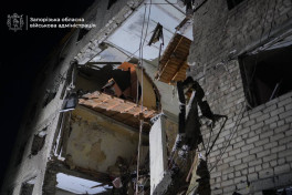 Ночью Россия ударила по энергетике Украины и общежитию в Запорожье -ФОТО