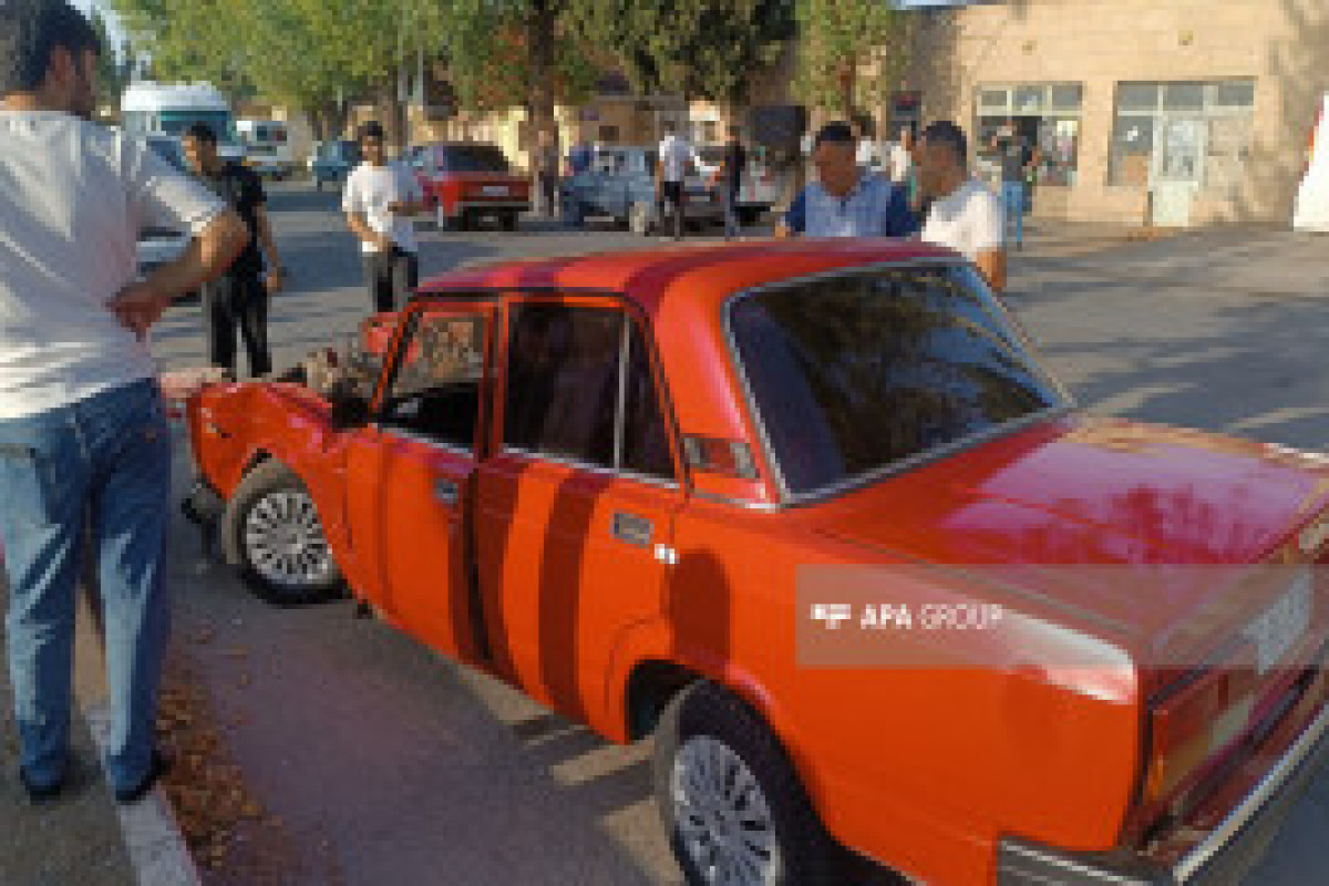 В Товузе столкнулись два автомобиля, есть пострадавшие-ФОТО 