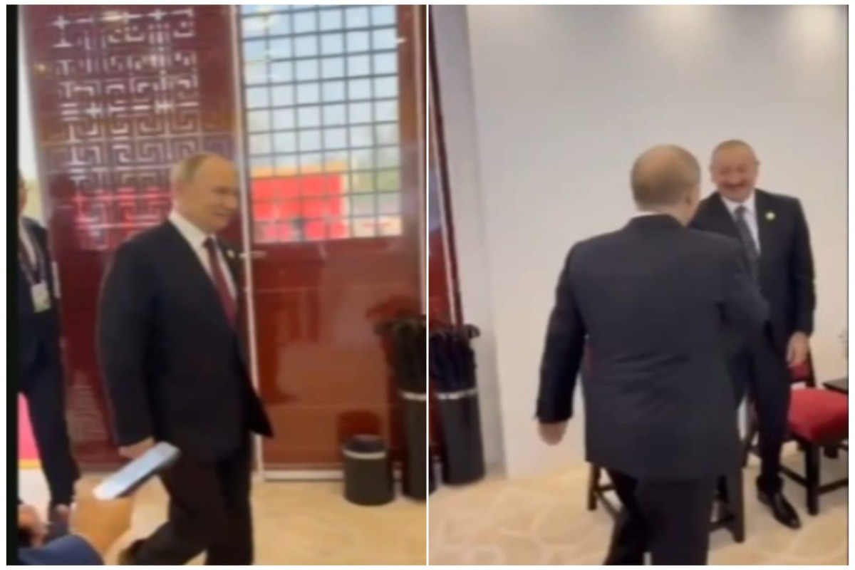 Ильхам Алиев и Владимир Путин радушно обменялись рукопожатиями -ВИДЕО