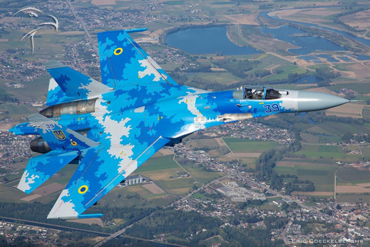 В Запорожской области разбился Су-27 Воздушных сил Украины, летчик погиб-ФОТО 