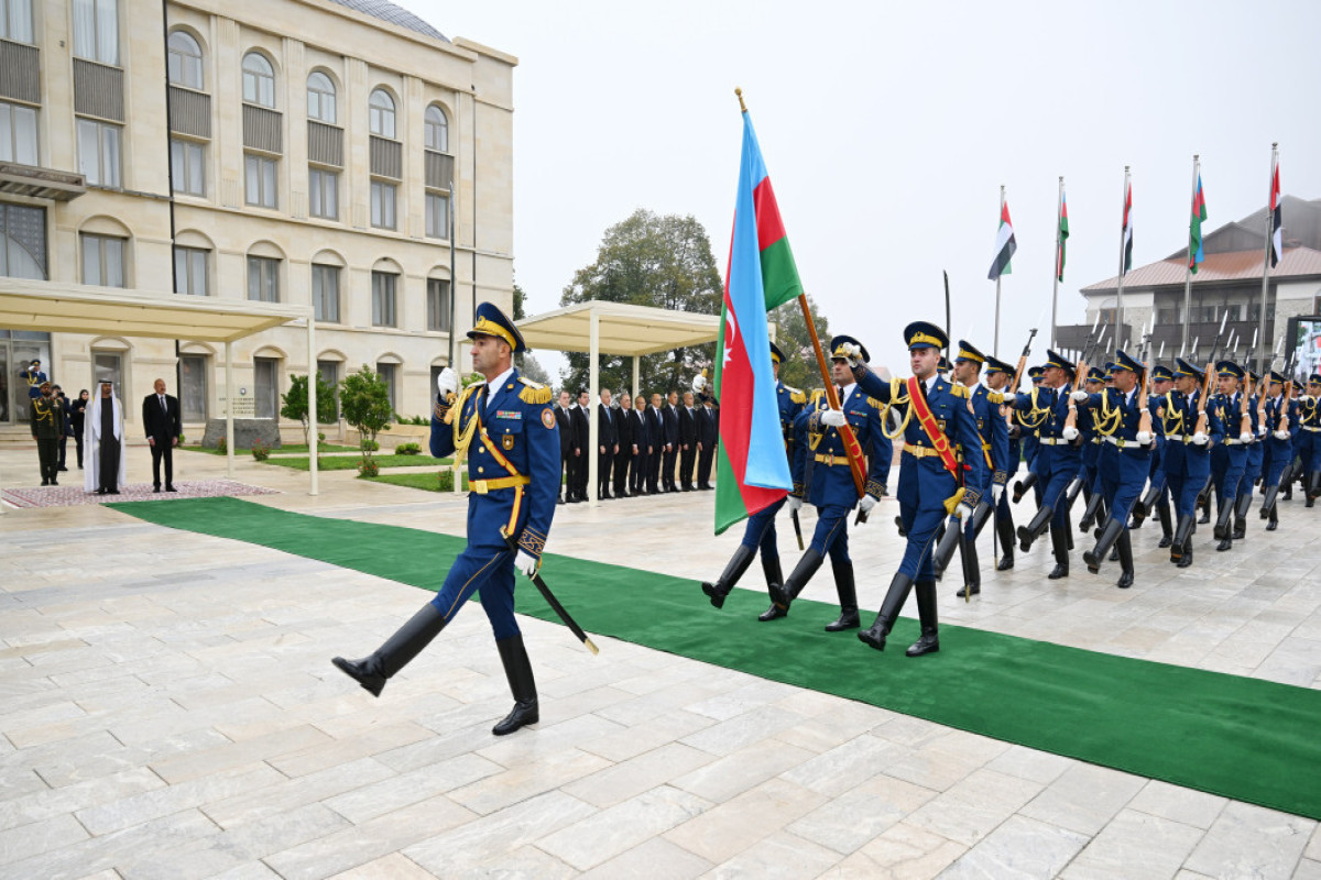 В Шуше прошла торжественная церемония встречи президента ОАЭ-ФОТО 