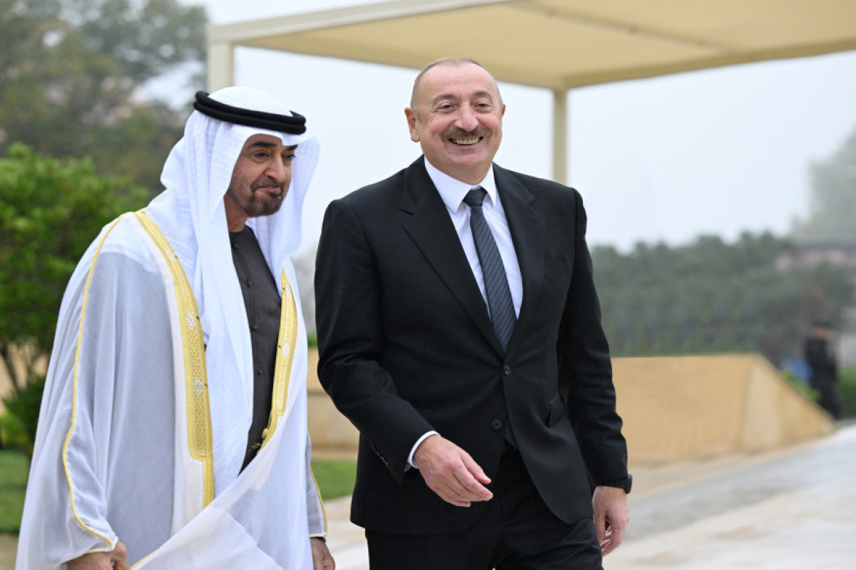 Алиев показал шейху Нахайяну памятники Натаван, Бюльбюлю и Узеиру Гаджибейли-ФОТО 