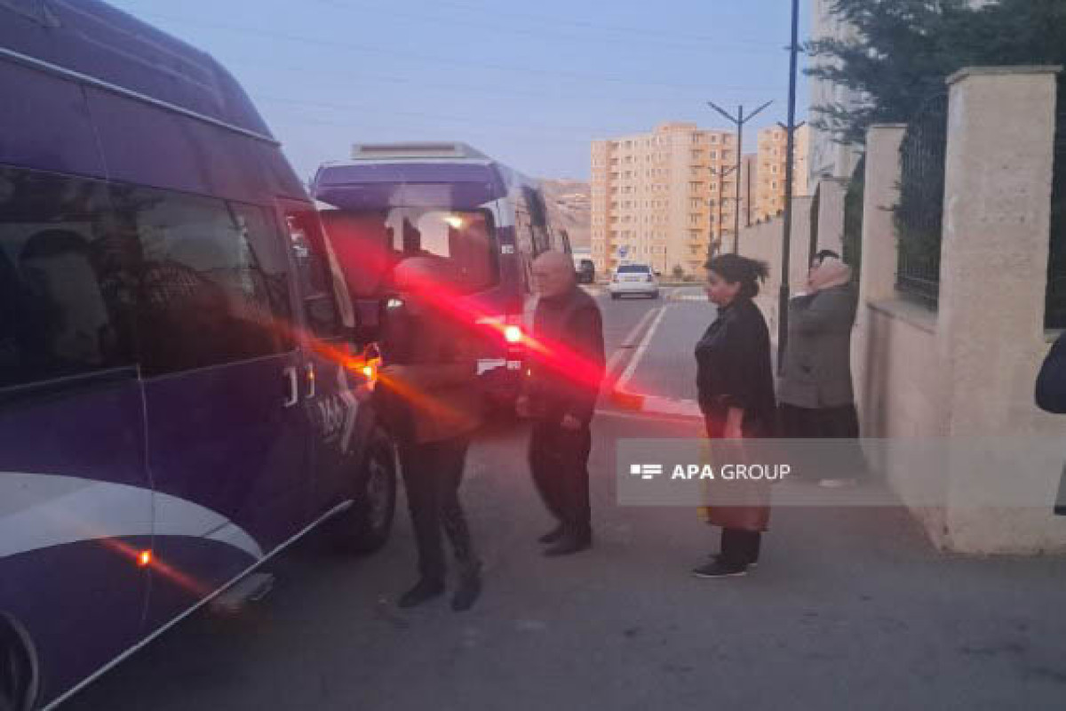 Очередная группа переселенцев отправилась в город Лачин