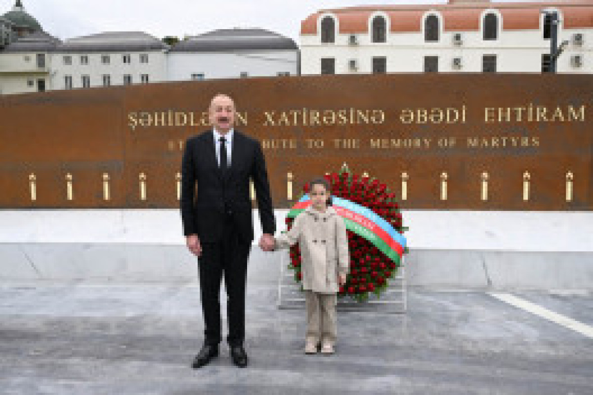 Президент Ильхам Алиев открыл Гянджинский мемориальный комплекс в День памяти -ФОТО 