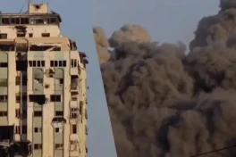 Самое высокое здание Газы уничтожено израильским ударом-ВИДЕО 
