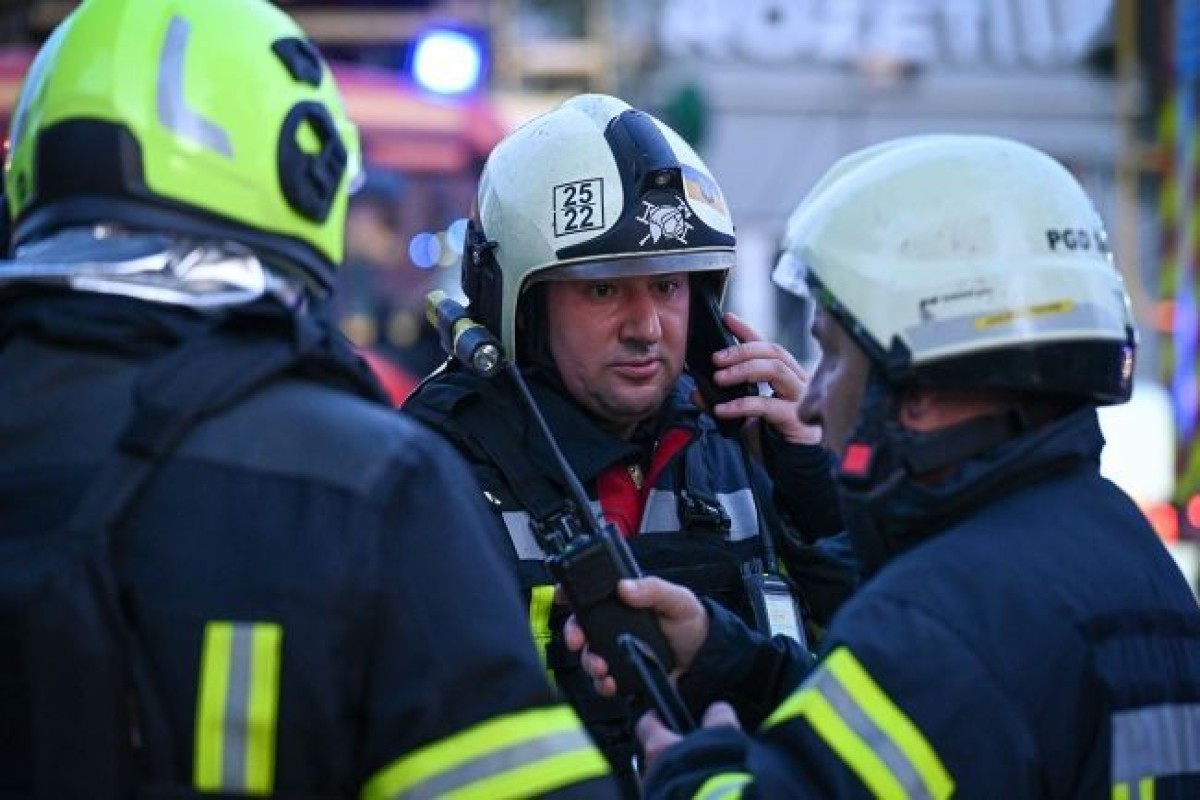 Дроны атаковали Киев: вспыхнул пожар в офисном здании