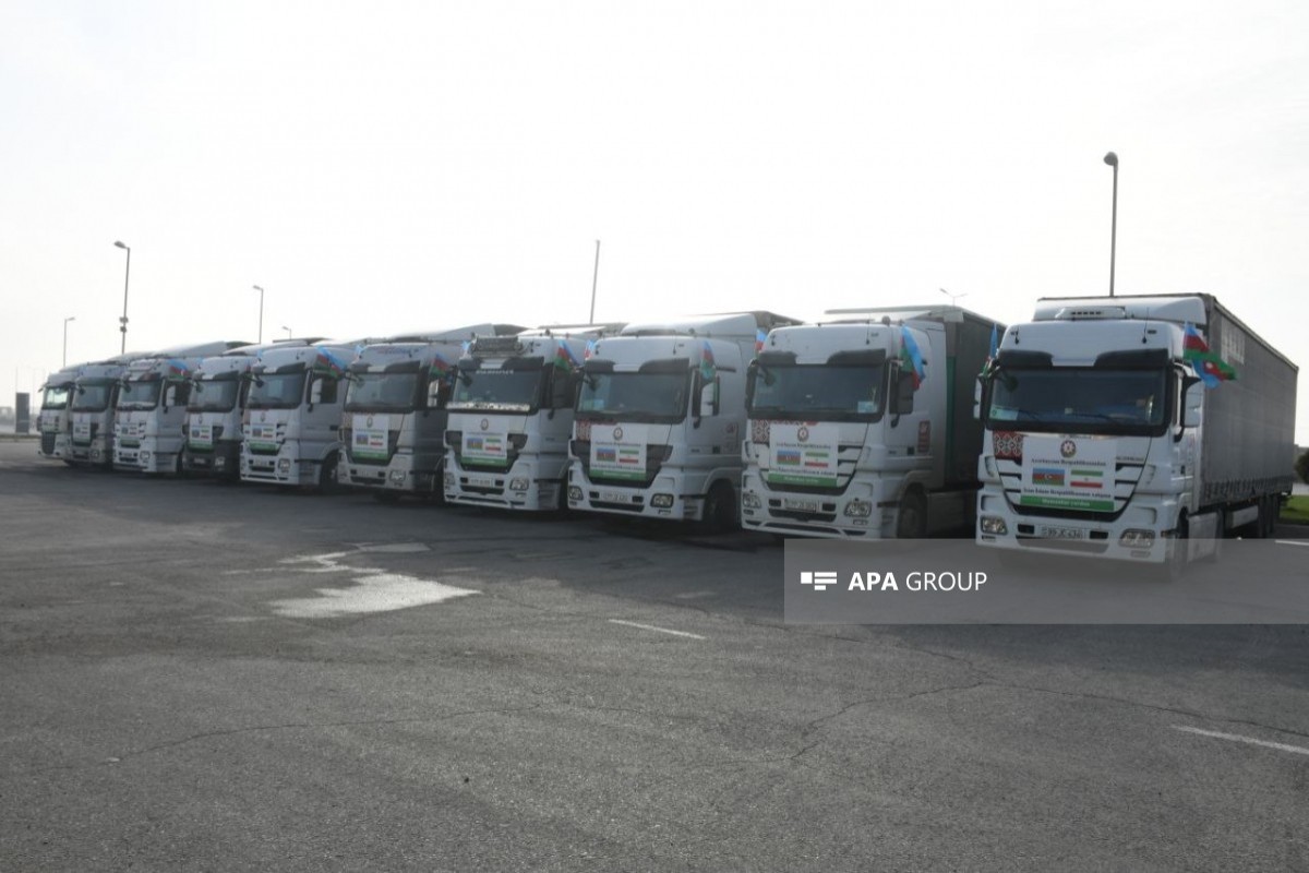 Азербайджан направил в Иран 200 тонн гуманитарной помощи-ФОТО 