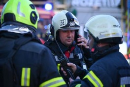 Дроны атаковали Киев: вспыхнул пожар в офисном здании