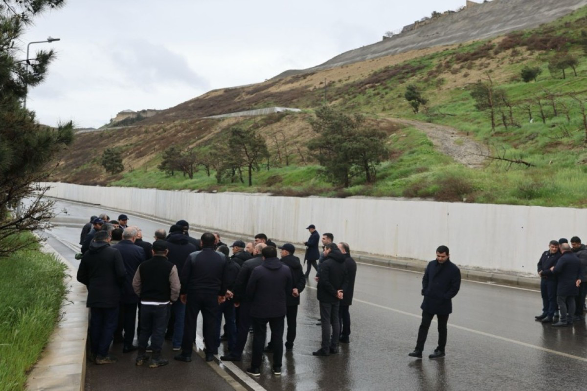 Кямаледдин Гейдаров осмотрел оползневую зону в Бадамдаре-ФОТО 