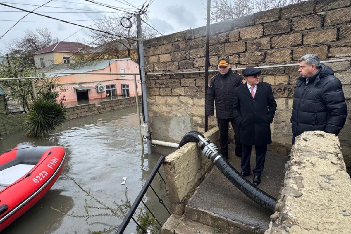 Глава МЧС прибыл в Кешля для оценки последствий подтопления-ФОТО 