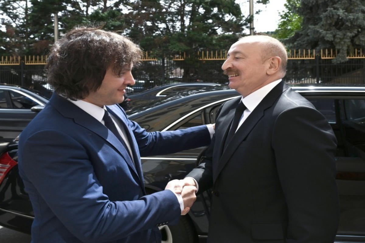Алиев встретился с премьером Грузии в Тбилиси-ФОТО -ОБНОВЛЕНО 