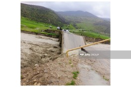 Сильные дожди разрушили мост в Сиязане-ФОТО 