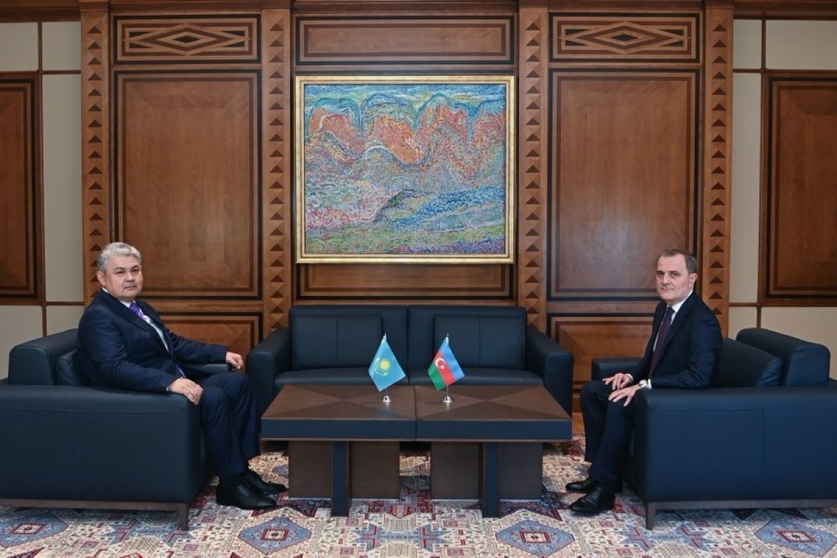 Байрамов провел встречу с казахстанским коллегой в расширенном составе-ФОТО -ОБНОВЛЕНО 