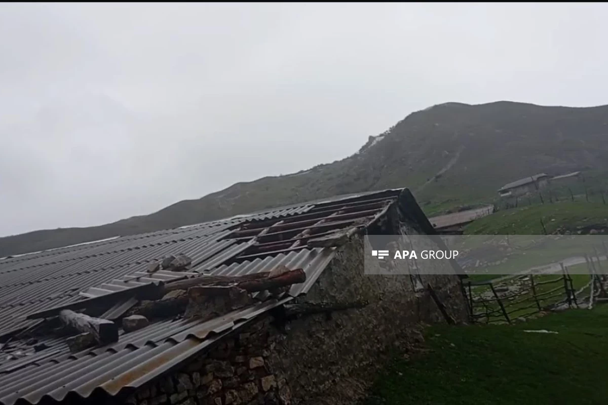 Ливни вызвали оползни и разрушения в Губинском районе-ФОТО 