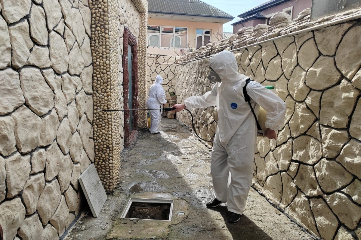 В Кешля устраняют последствия подтопления после ливней-ФОТО 