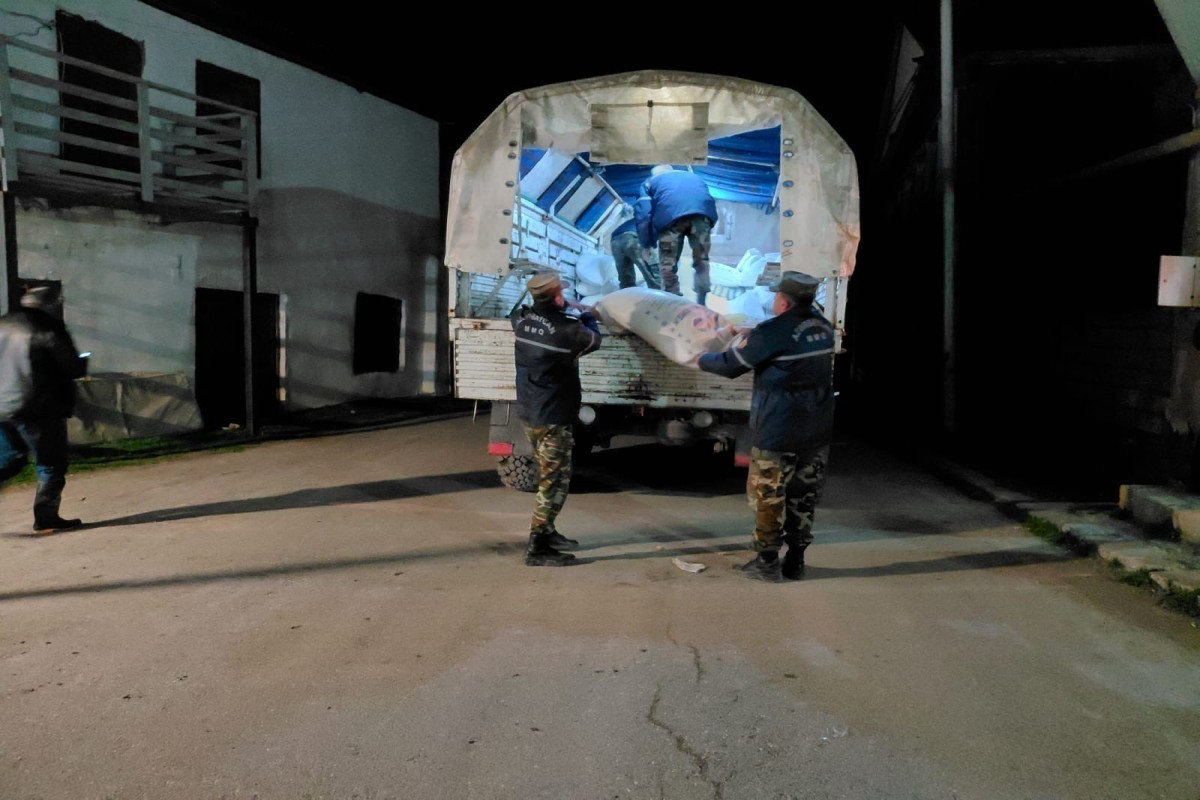 В село Гонагкенд, где из-за оползня вышла из строя автодорога, доставлено продовольствие-ВИДЕО 