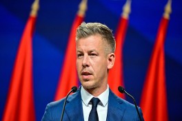 Лидер партии "Тиса" Петер Мадьяр