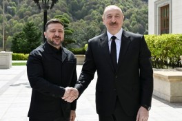 Президент Украины Владимир Зеленский находится с рабочим визитом в Азербайджане-ФОТО 