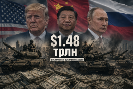 Трое против мира:  США, Китай и Россия забрали половину всех военных расходов планеты