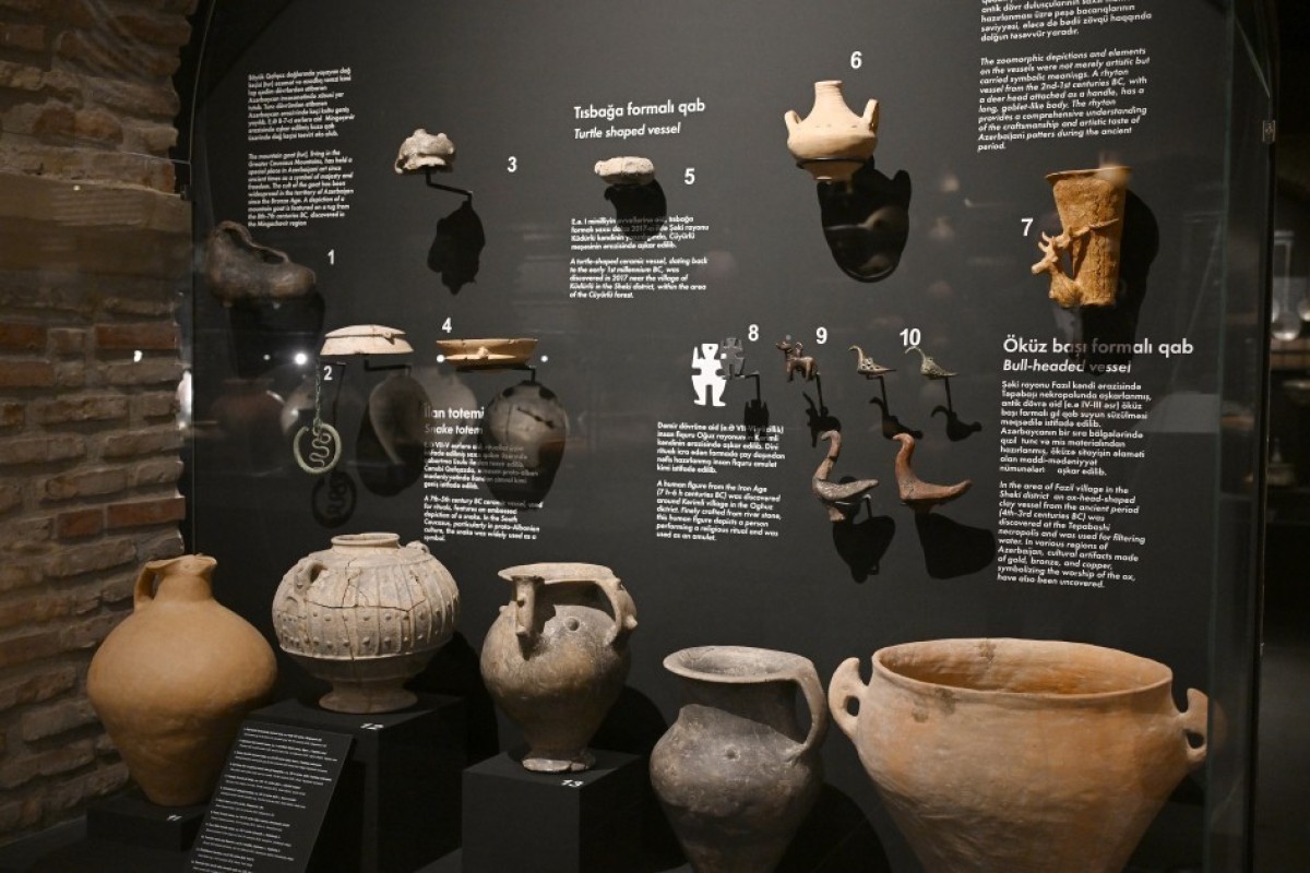 Лейла и Арзу Алиевы посетили заповедник и Шекинскую ханскую мечеть -ФОТО 