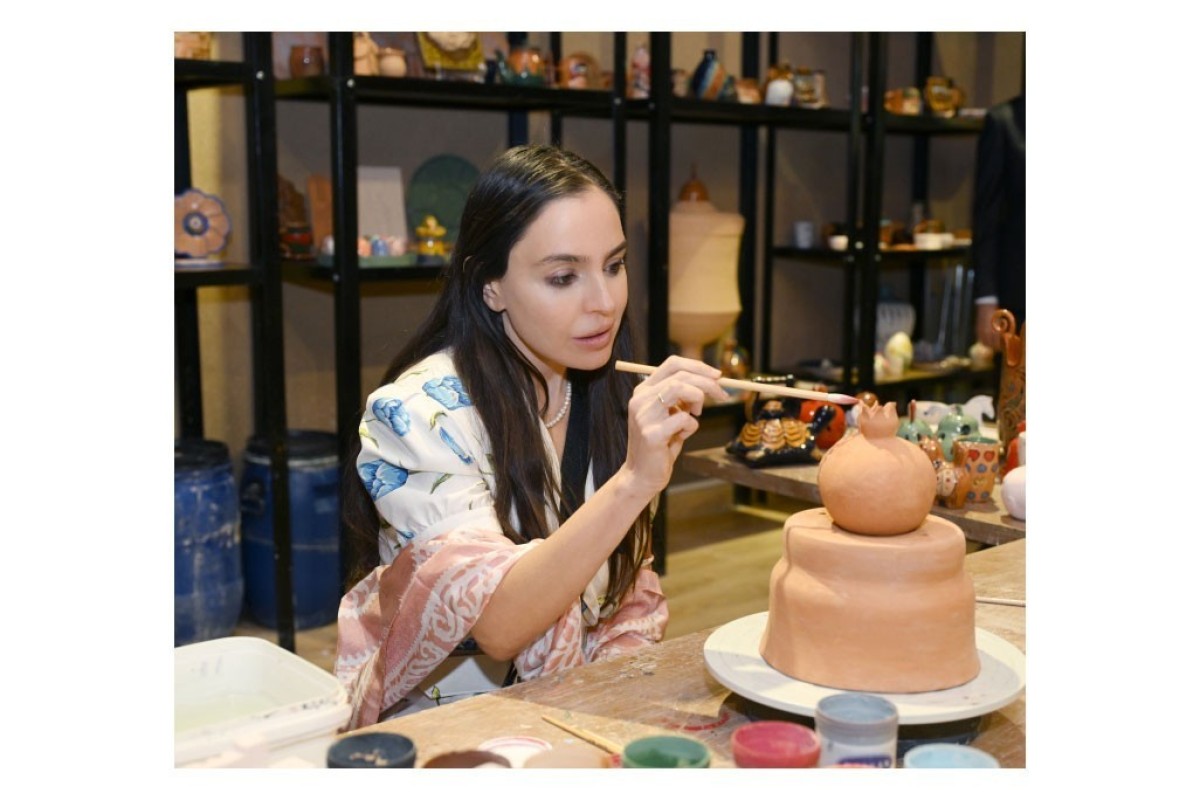 Лейла и Арзу Алиевы посетили заповедник и Шекинскую ханскую мечеть -ФОТО 