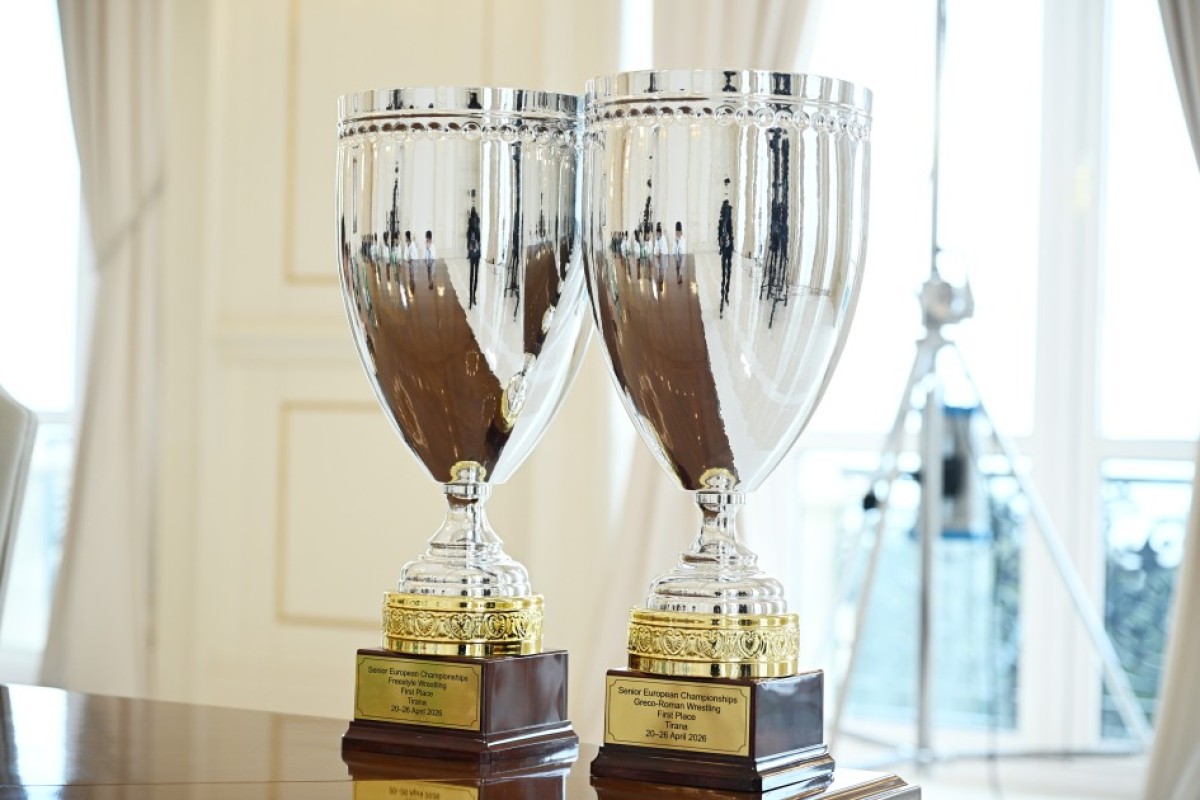 Ильхам Алиев принял победителей чемпионата Европы по борьбе - ФОТО 