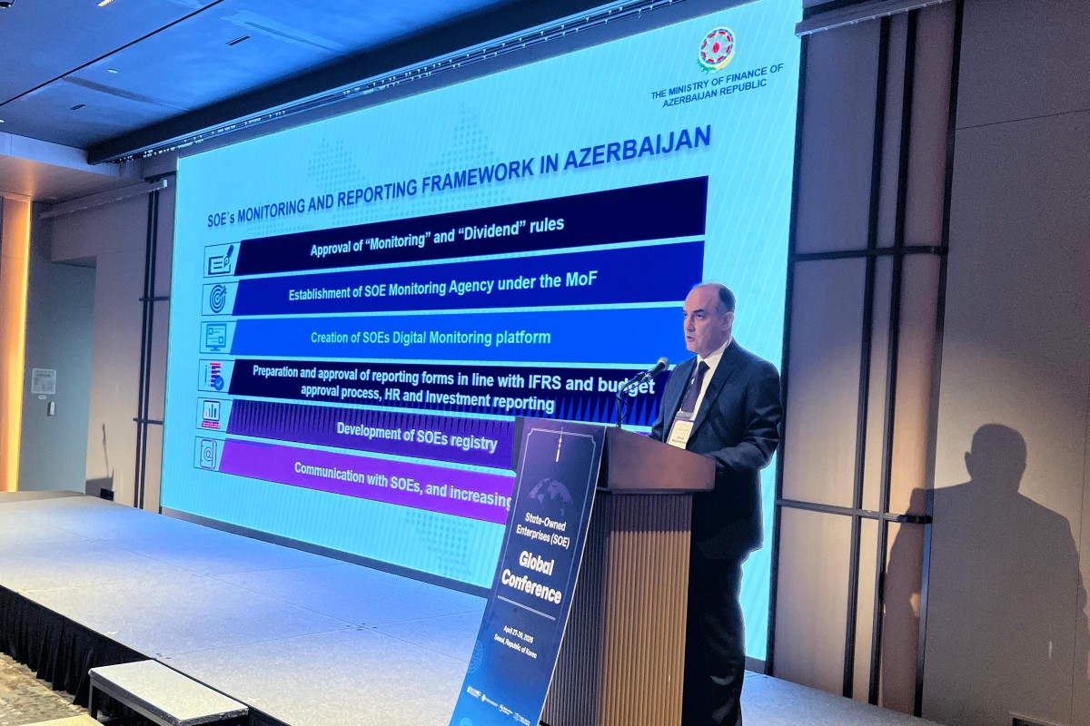 Делегация Минфина Азербайджана выступила на конференции Всемирного банка-ФОТО 