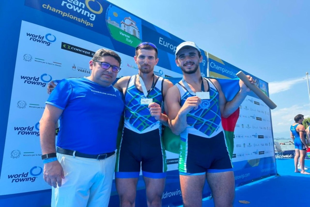 Гребцы из Азербайджана стали серебряными призерами чемпионата Европы-ФОТО 