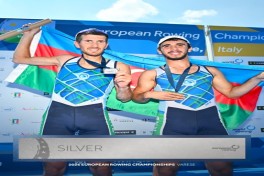 Гребцы из Азербайджана стали серебряными призерами чемпионата Европы-ФОТО 