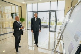 Президент принял участие в открытии подстанции «Ени Сангачал» -ФОТО 