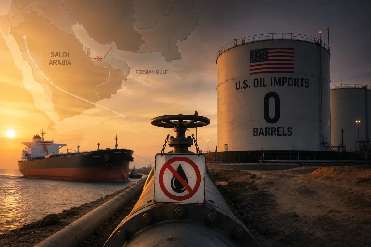 Импорт саудовской нефти в США впервые с 1985 года упал до нуля