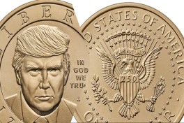 В США выпустят долларовые монеты с портретом Трампа