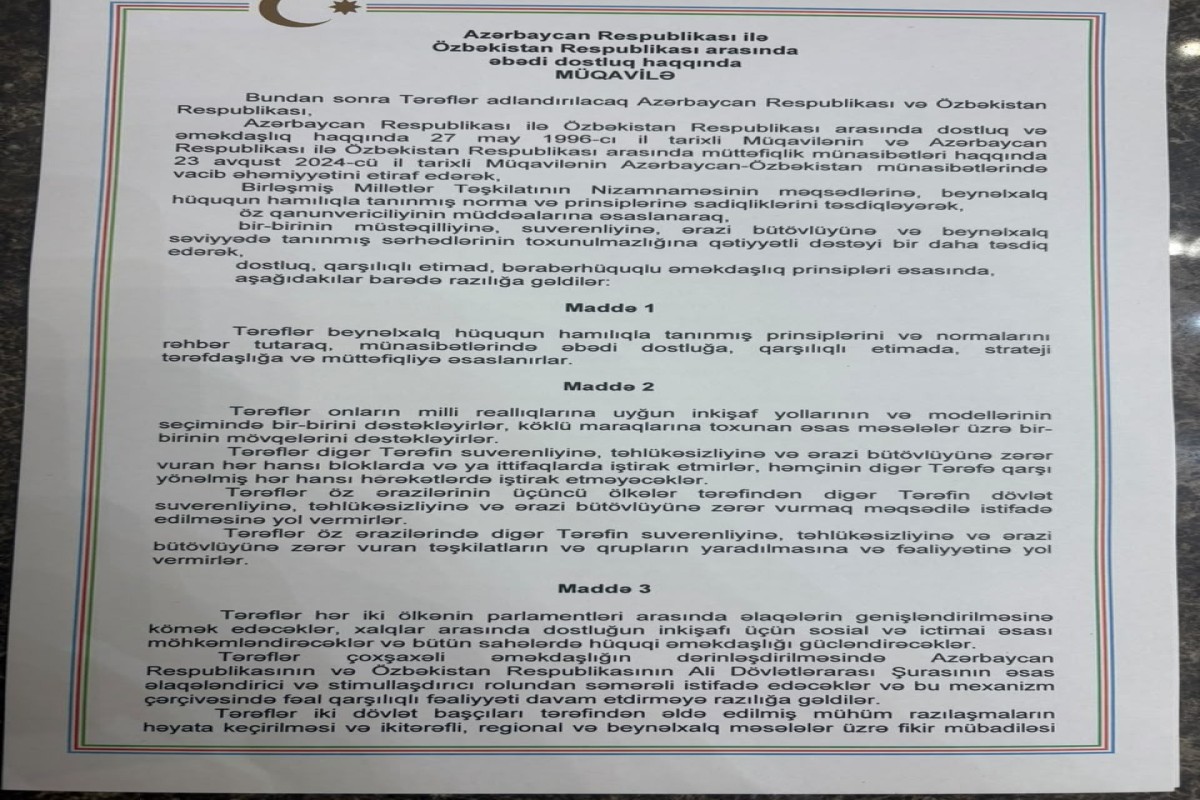 Официальный Ташкент: В рамках визита Президента Азербайджана в Узбекистан подписаны очень важные документы-ФОТО 