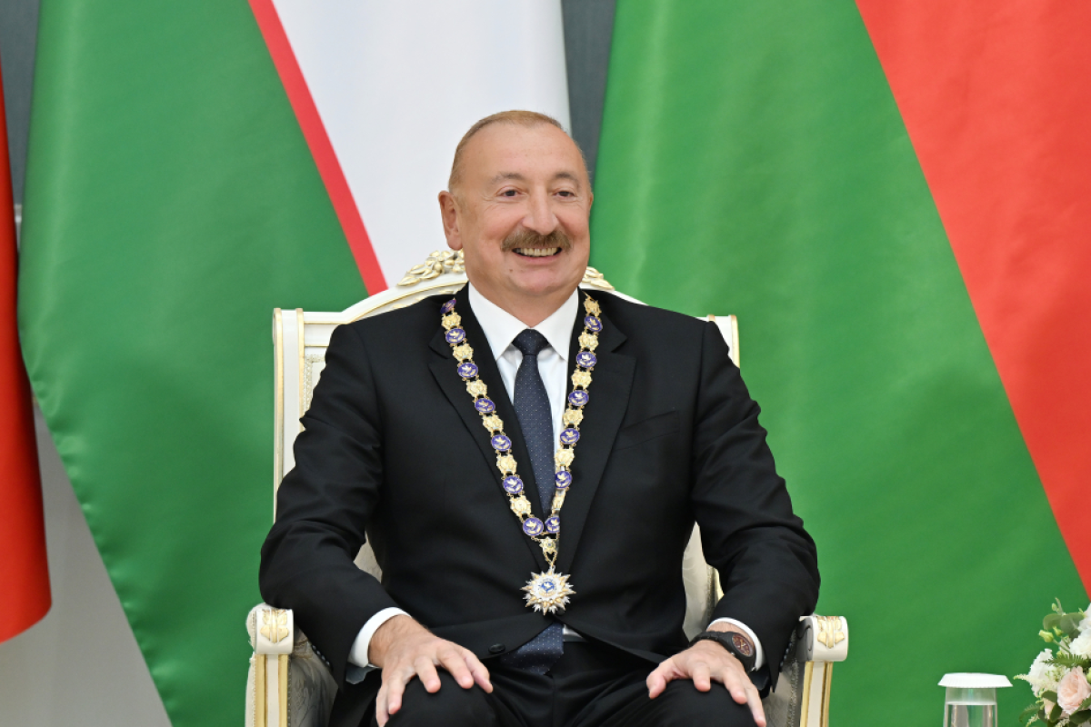 В Ташкенте состоялась церемония награждения президентов Азербайджана и Узбекистана-ФОТО 