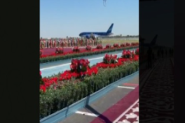 Самолет Ильхама Алиева приземлился в аэропорту Бухары  -ВИДЕО -ОБНОВЛЕНО 
