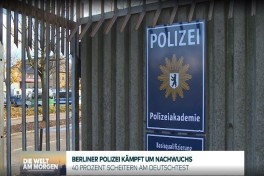 В Берлине 40% кандидатов в полицию не проходят тест по немецкому языку